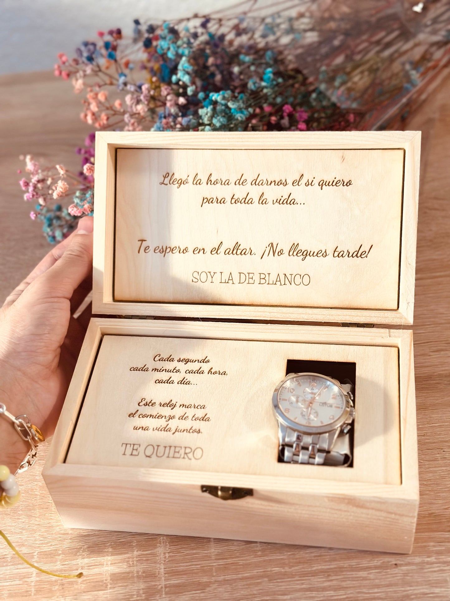 Caja personalizada para reloj