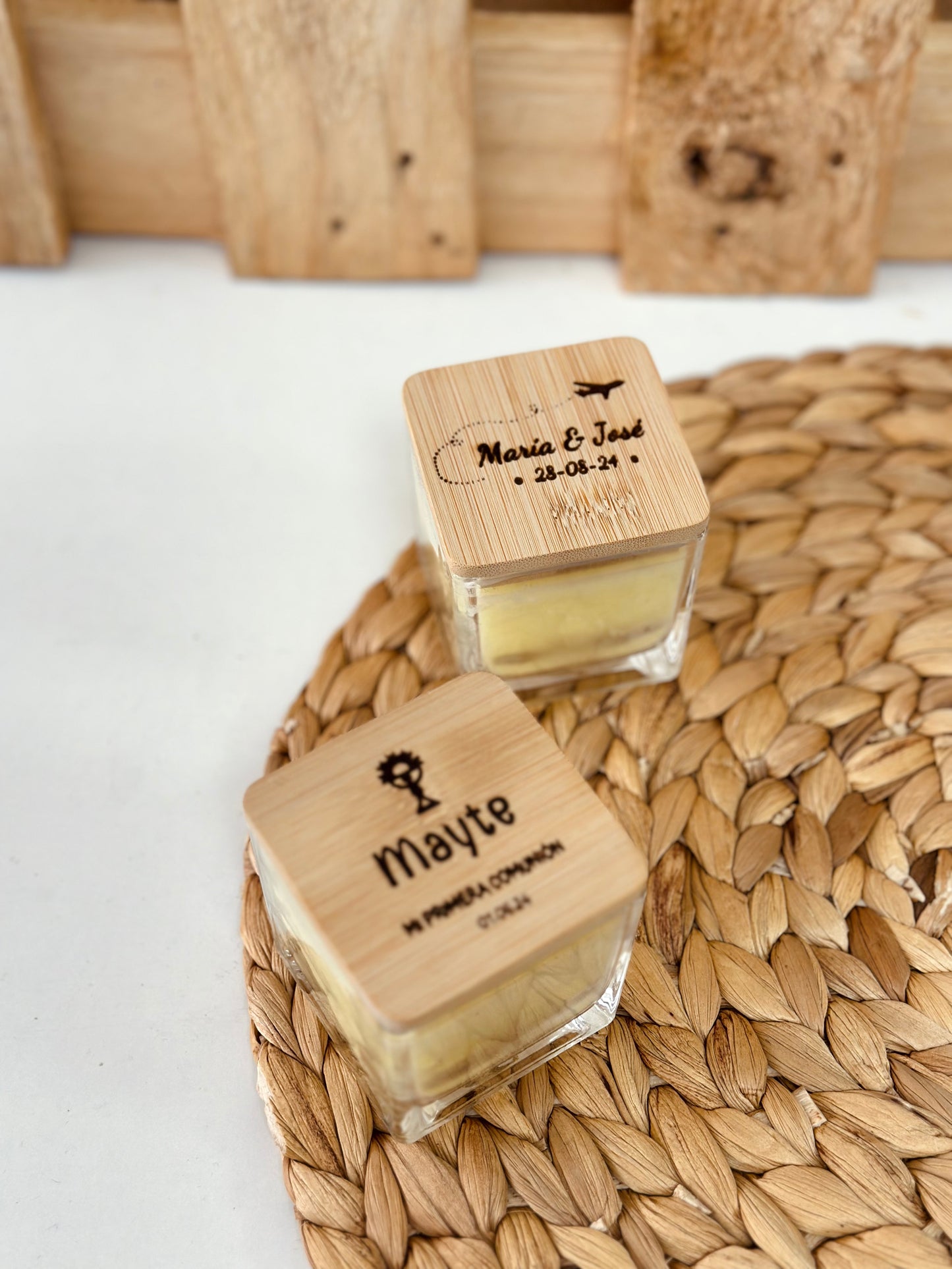 Vela aromatica personalizada