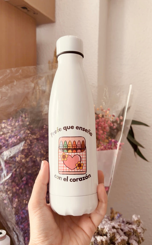 Botella “Enseñar con el corazón”
