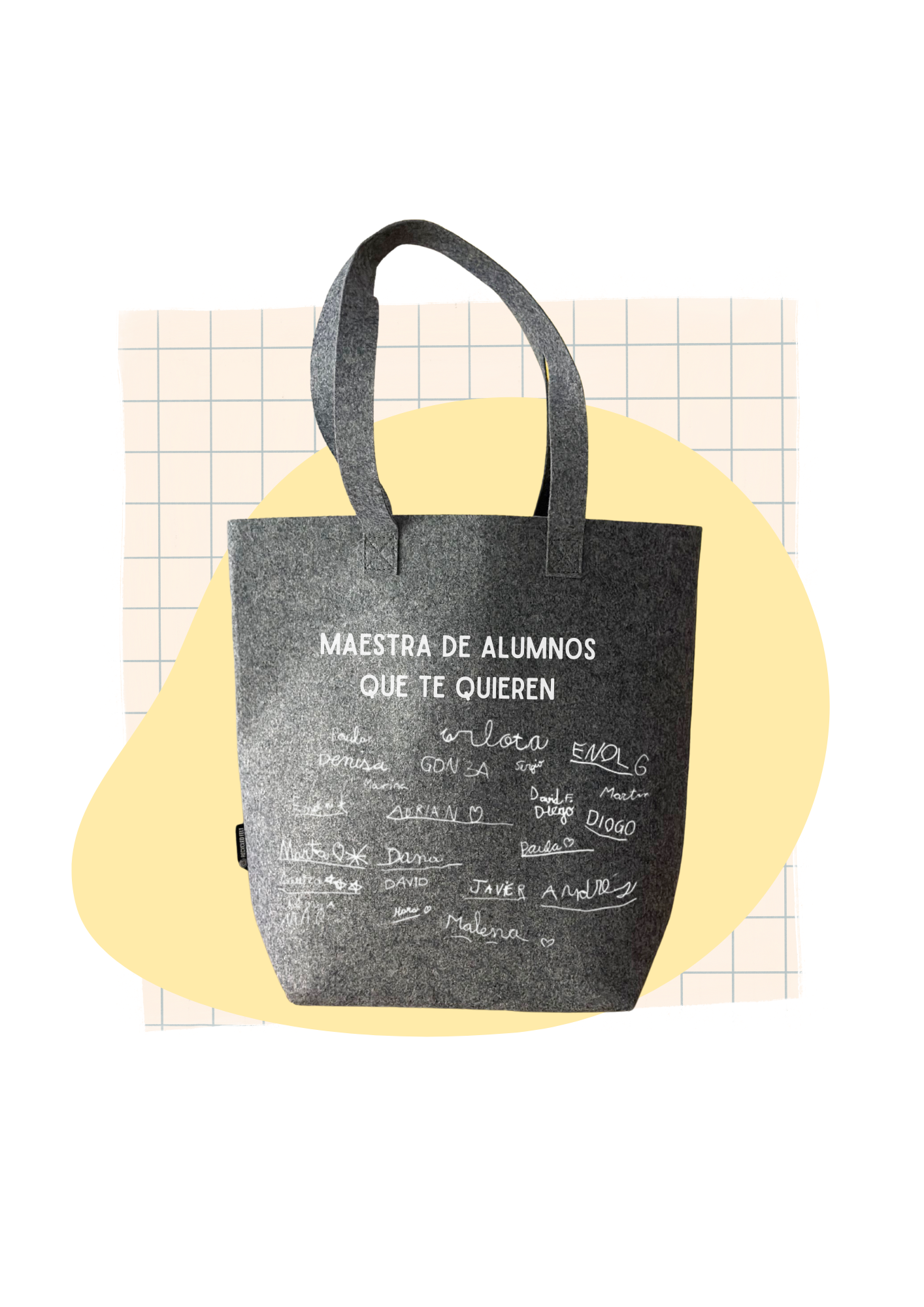 Bolso de fieltro NOMBRES