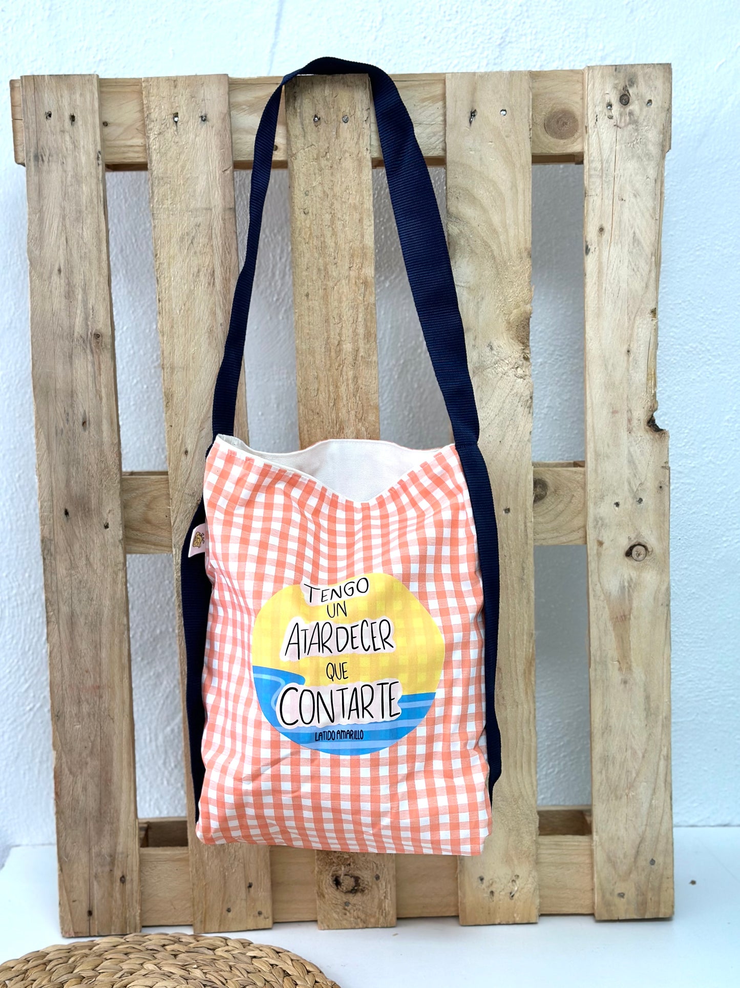 Bolso Tote Atardecer naranja
