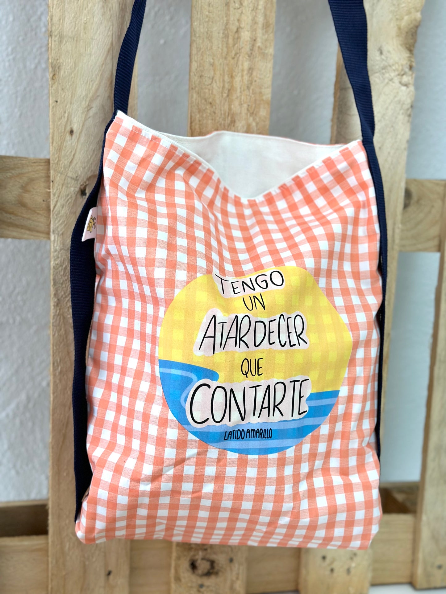 Bolso Tote Atardecer naranja