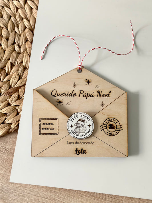 Sobre guarda cartas de deseos.