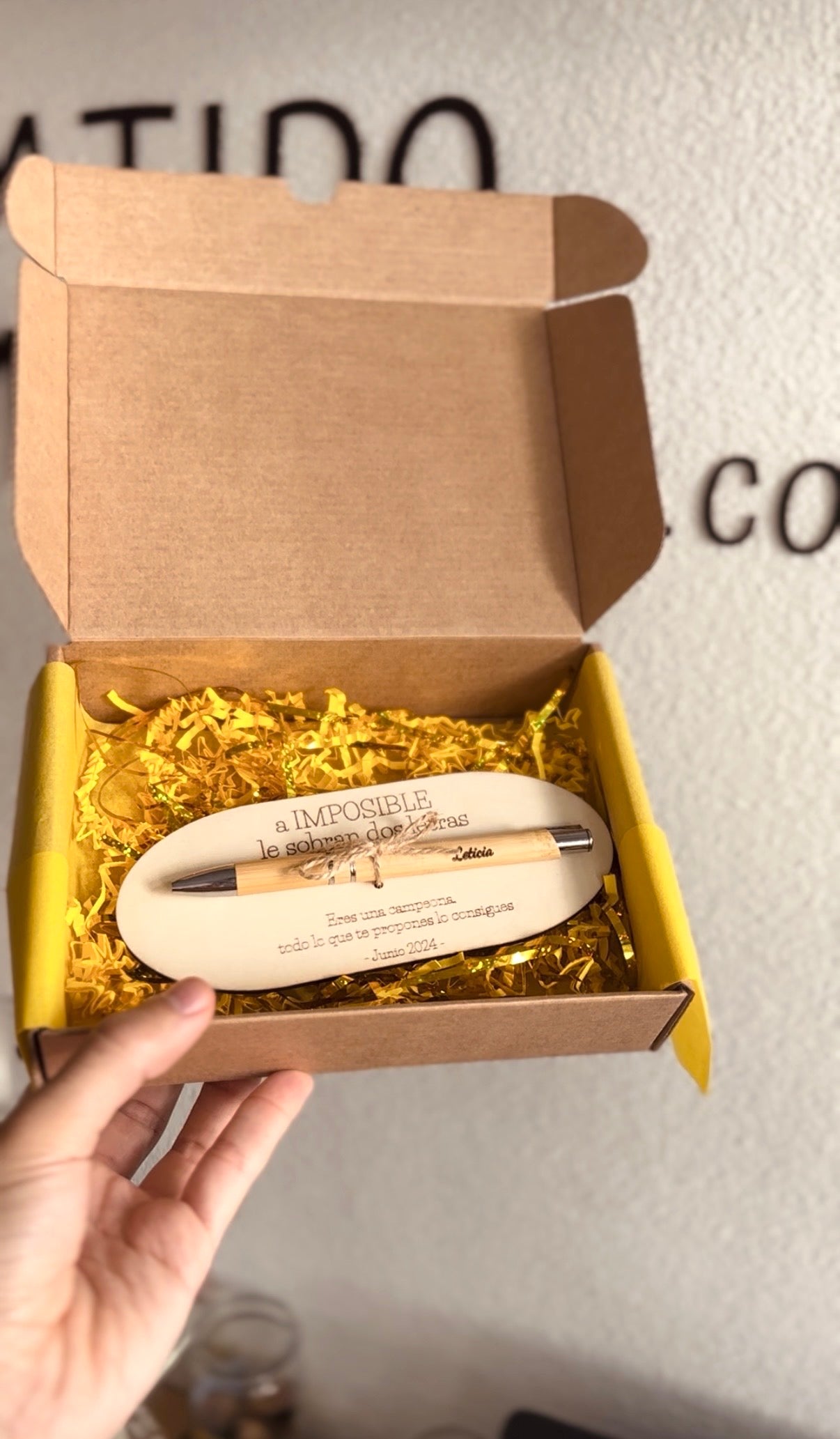 Placa para testigos de boda