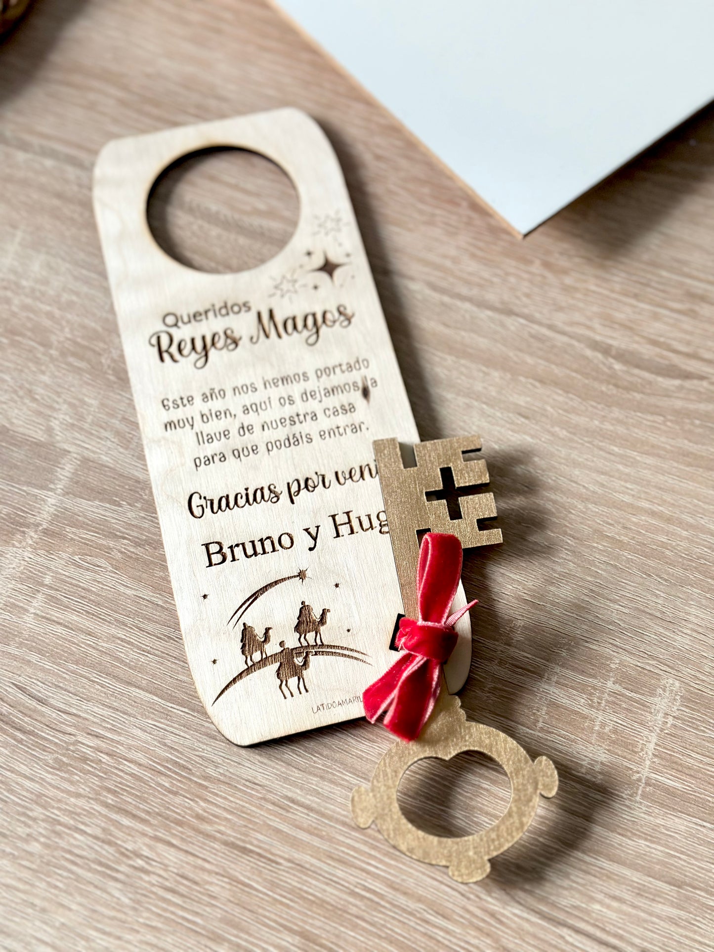 Cuelga puerta llave mágica Reyes Magos