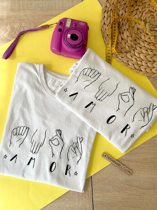 Camiseta Amor Lengua de Signos