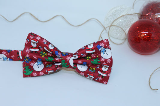 Pajarita Papa Noel Granate